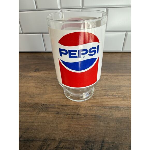 Pepsi Other - Vintage Pepsi Glass, Late 1970s–1980s Promotional Restaurant Tumbler